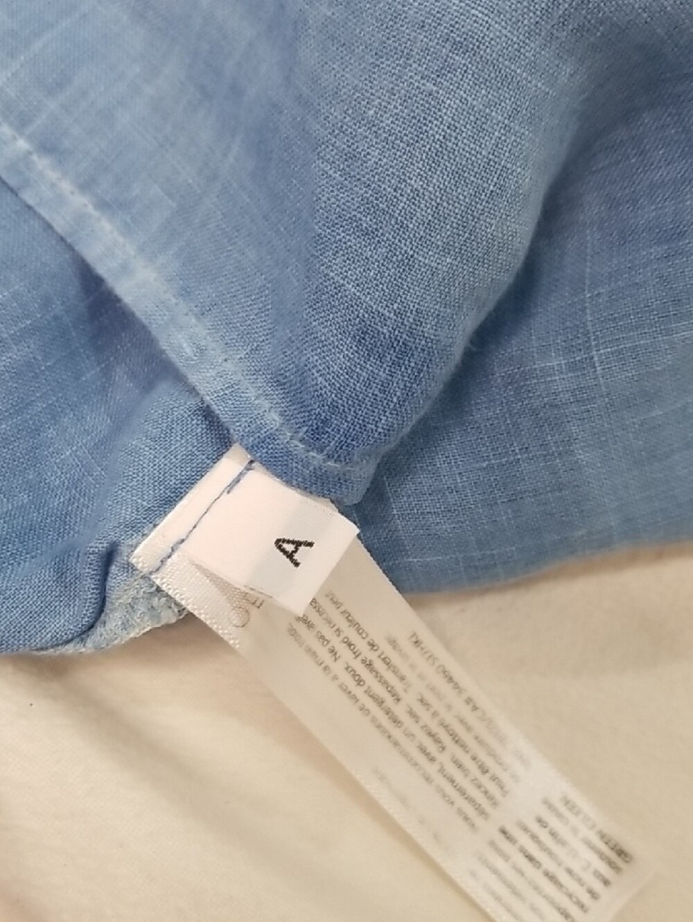 Eileen Fisher Soft Blue Linen Boatneck Tunic - Picture 9 of 9